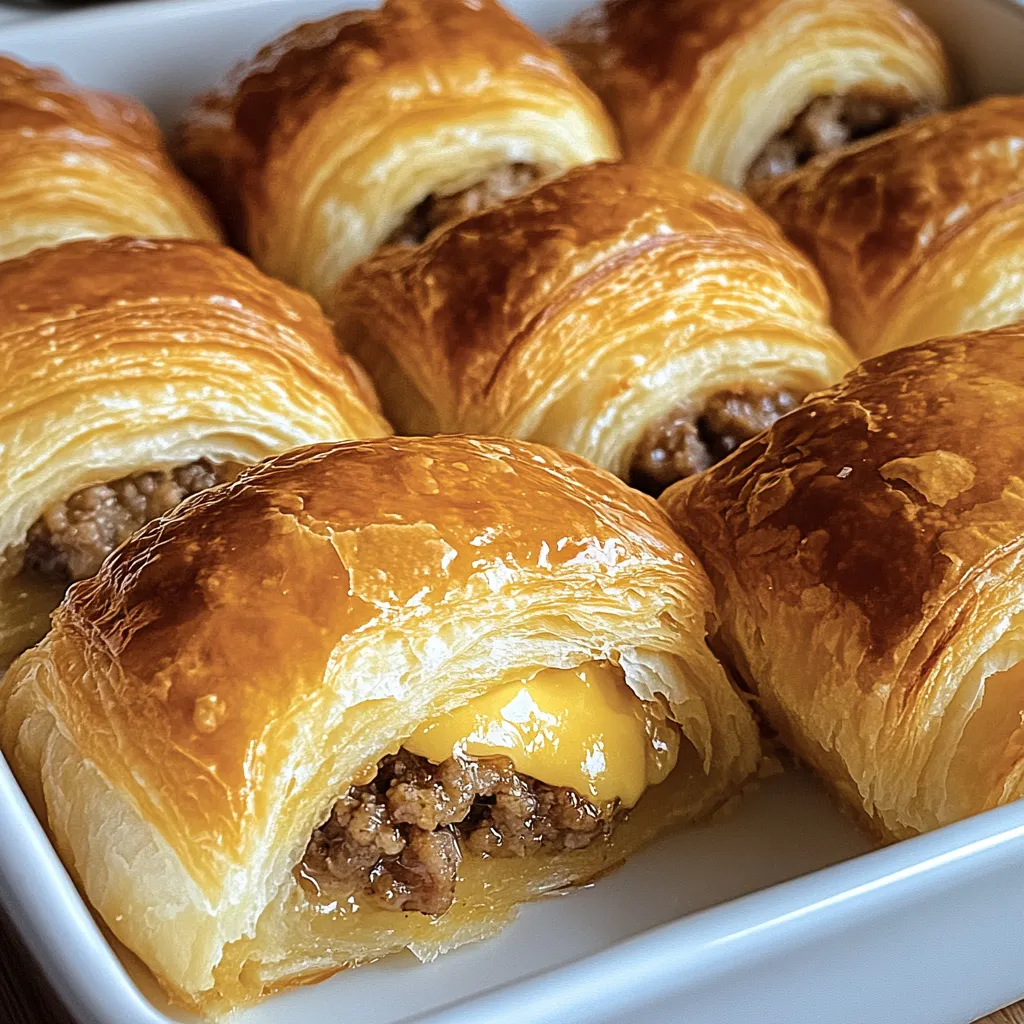 Flaky Sausage Crescent Rolls