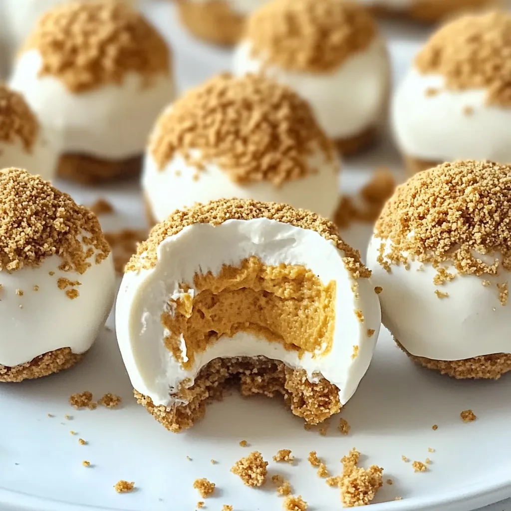 pumpkin balls no bake cheesecake style