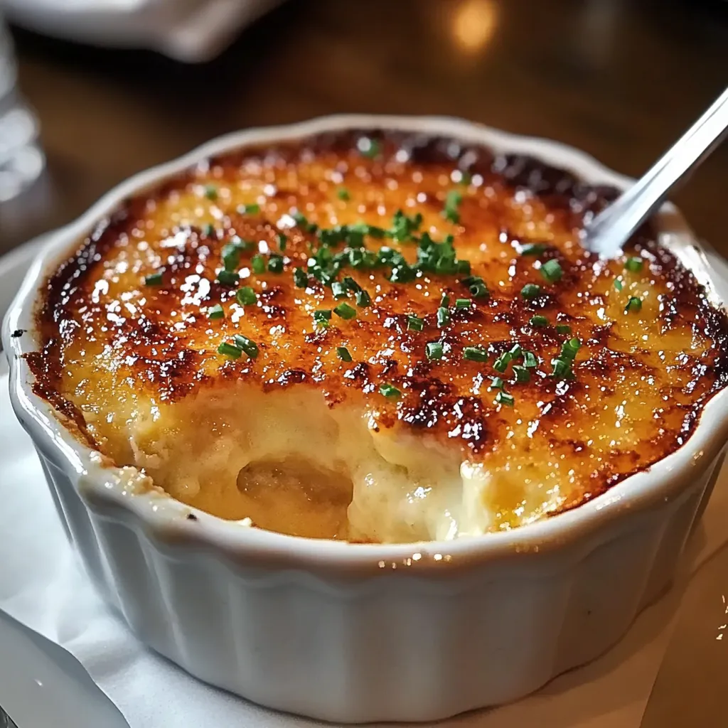creamy crab brulee