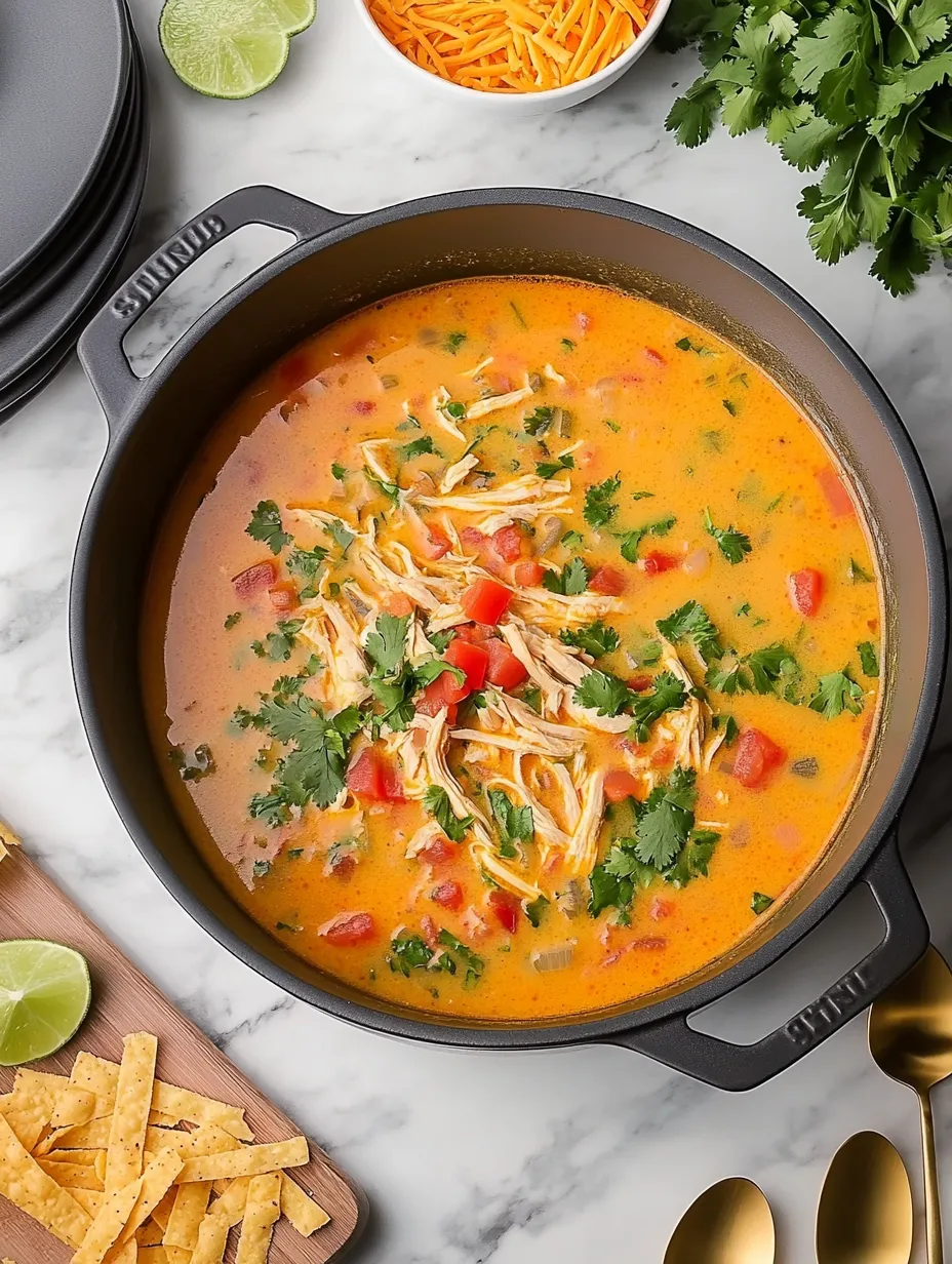 Creamy Chicken Tortilla Soup Recipe