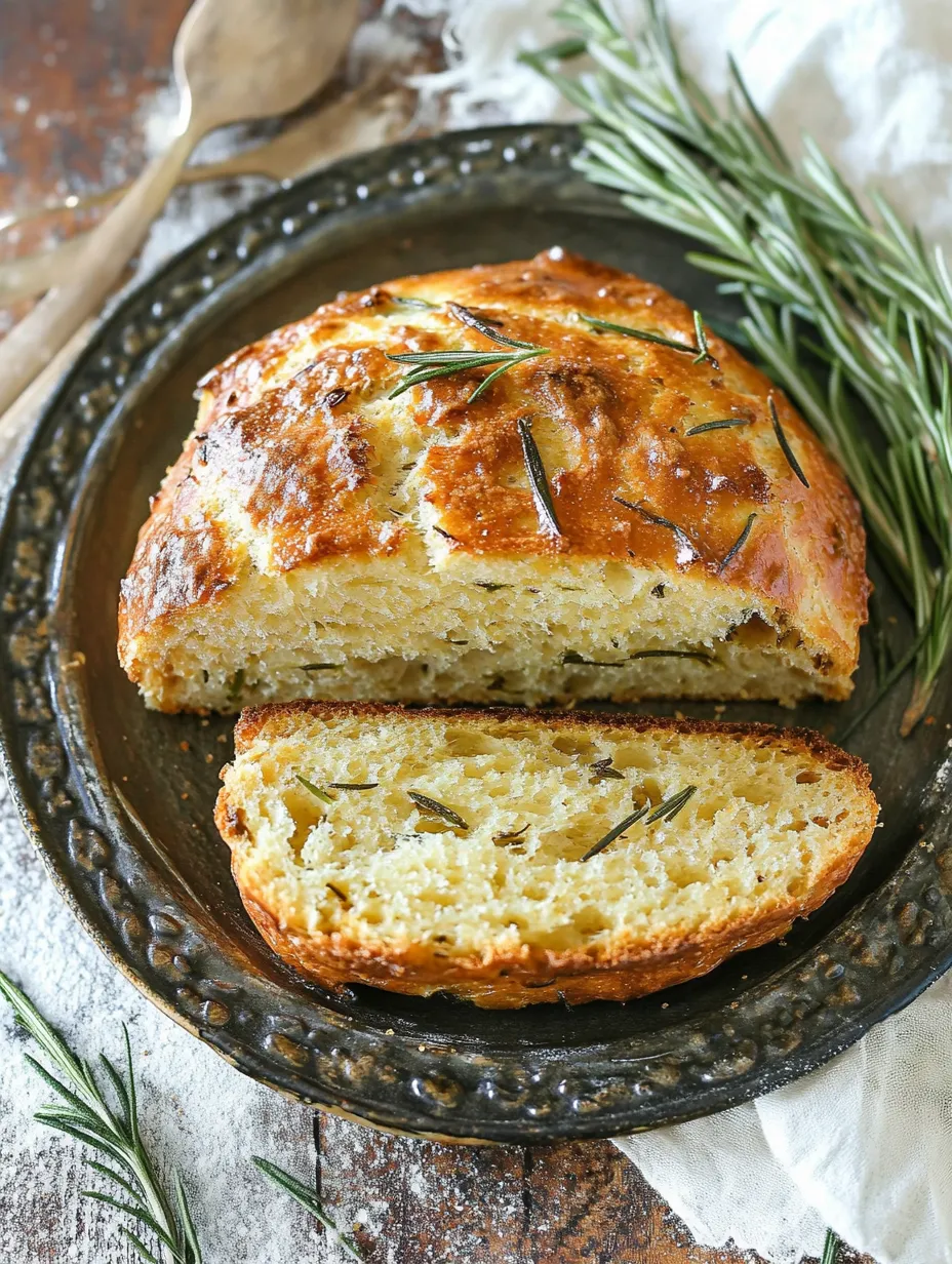 No Knead Rosemary Bread Recipe