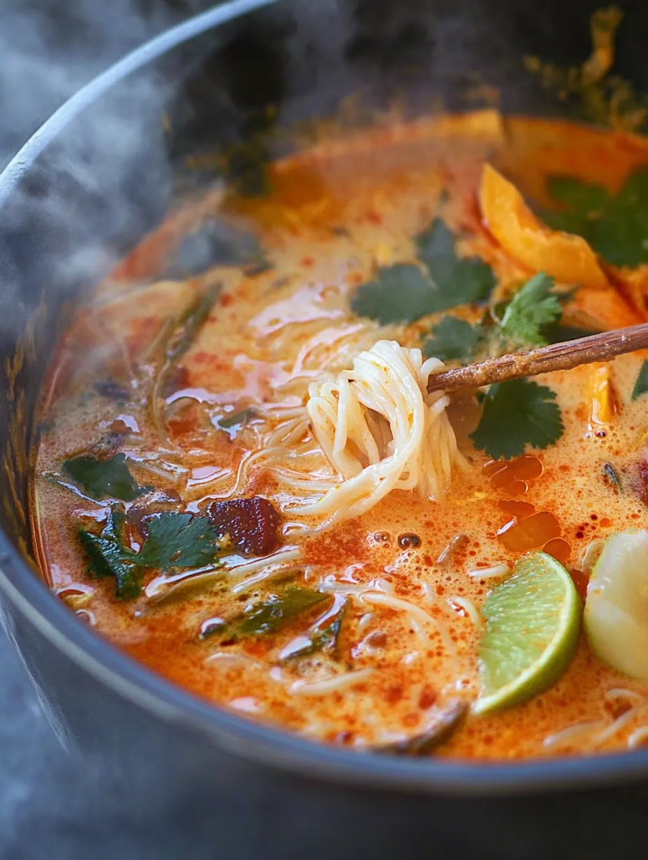 Thai Red Curry Noodle Soup Recipe