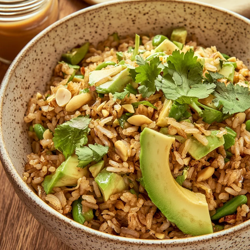 Asian-Style Crunchy Rice Salad