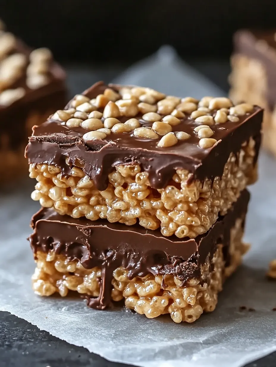 Salted Peanut Butter Rice Krispies Treats