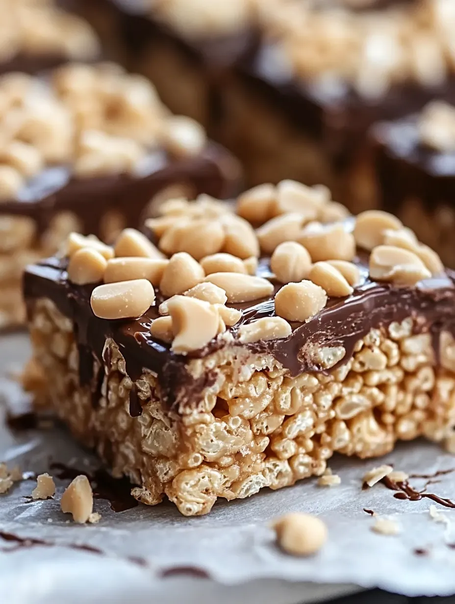 Easy Salted Peanut Butter Rice Krispies Treats Recipe