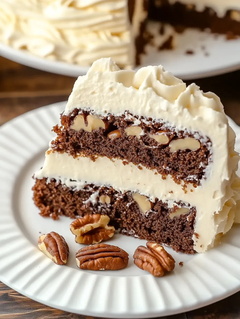 Easy White German Chocolate Cake with a Cheesecake Center Recipe