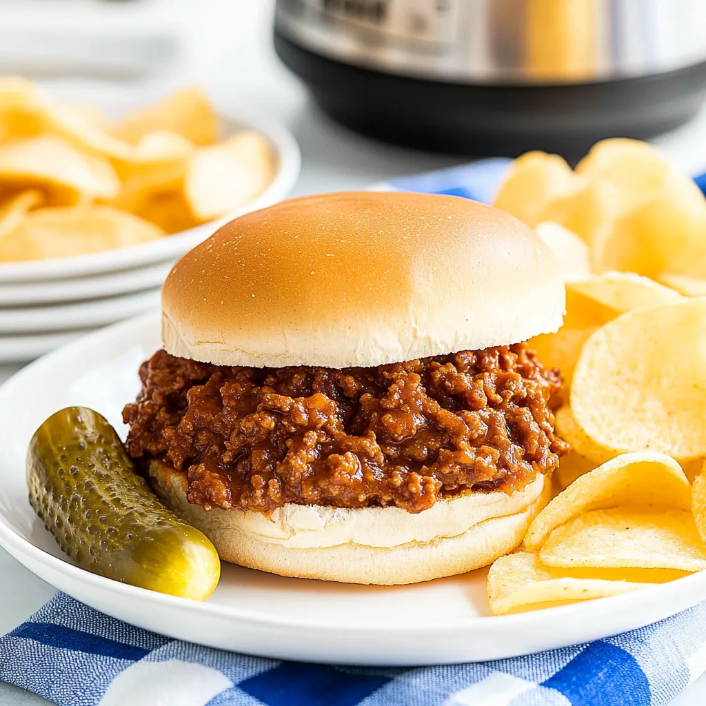 Sloppy Joes in Instant Pot