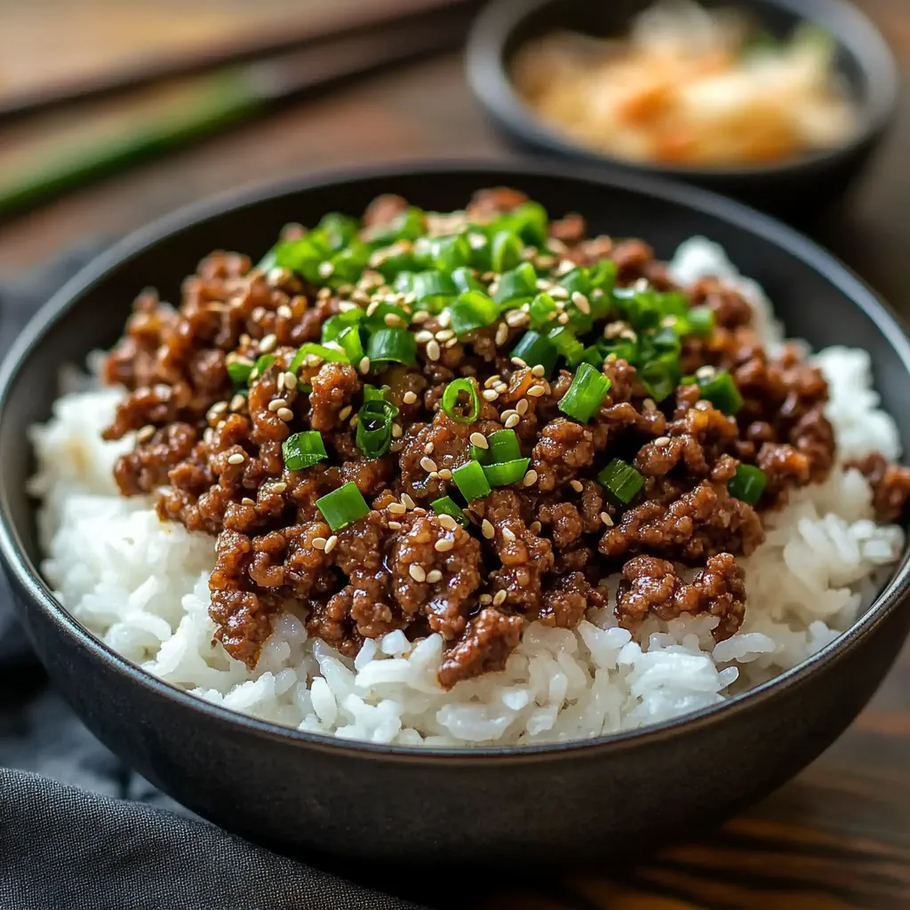 Irresistible Korean Ground Beef Bowl