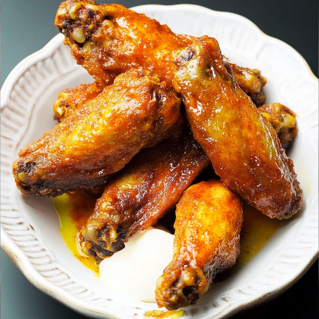 Crispy Buffalo Wings from Air Fryer