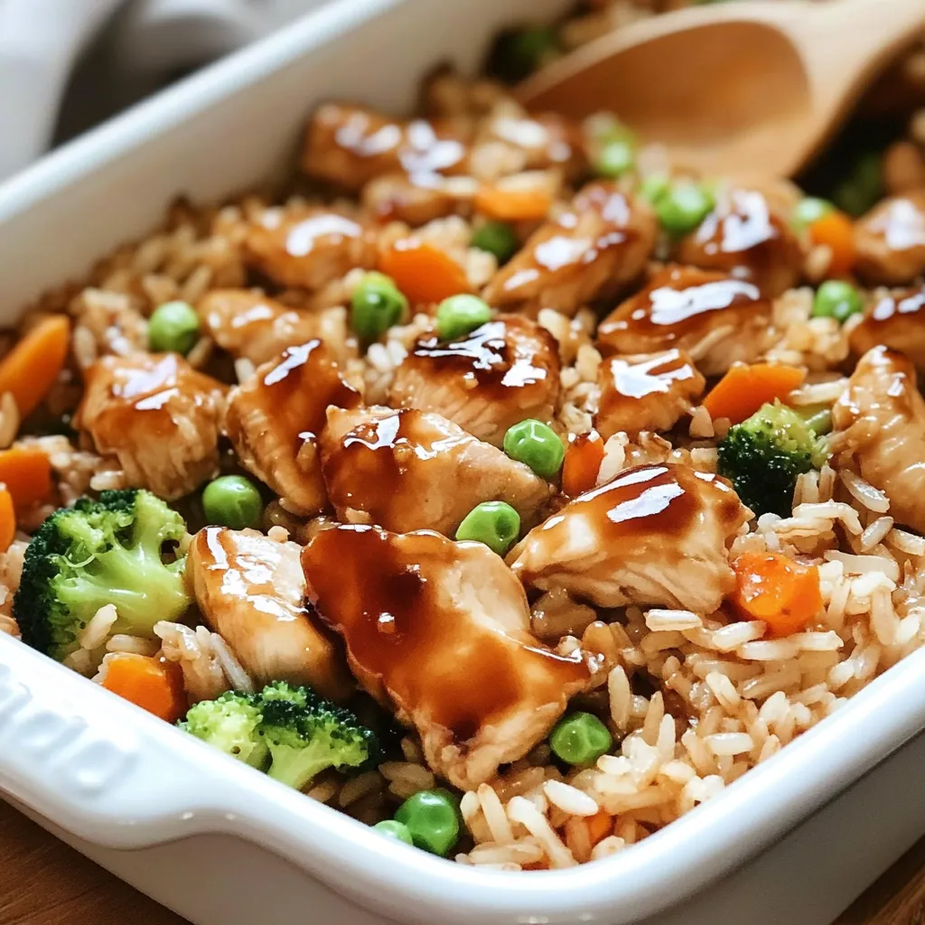 Delicious Teriyaki Chicken Casserole