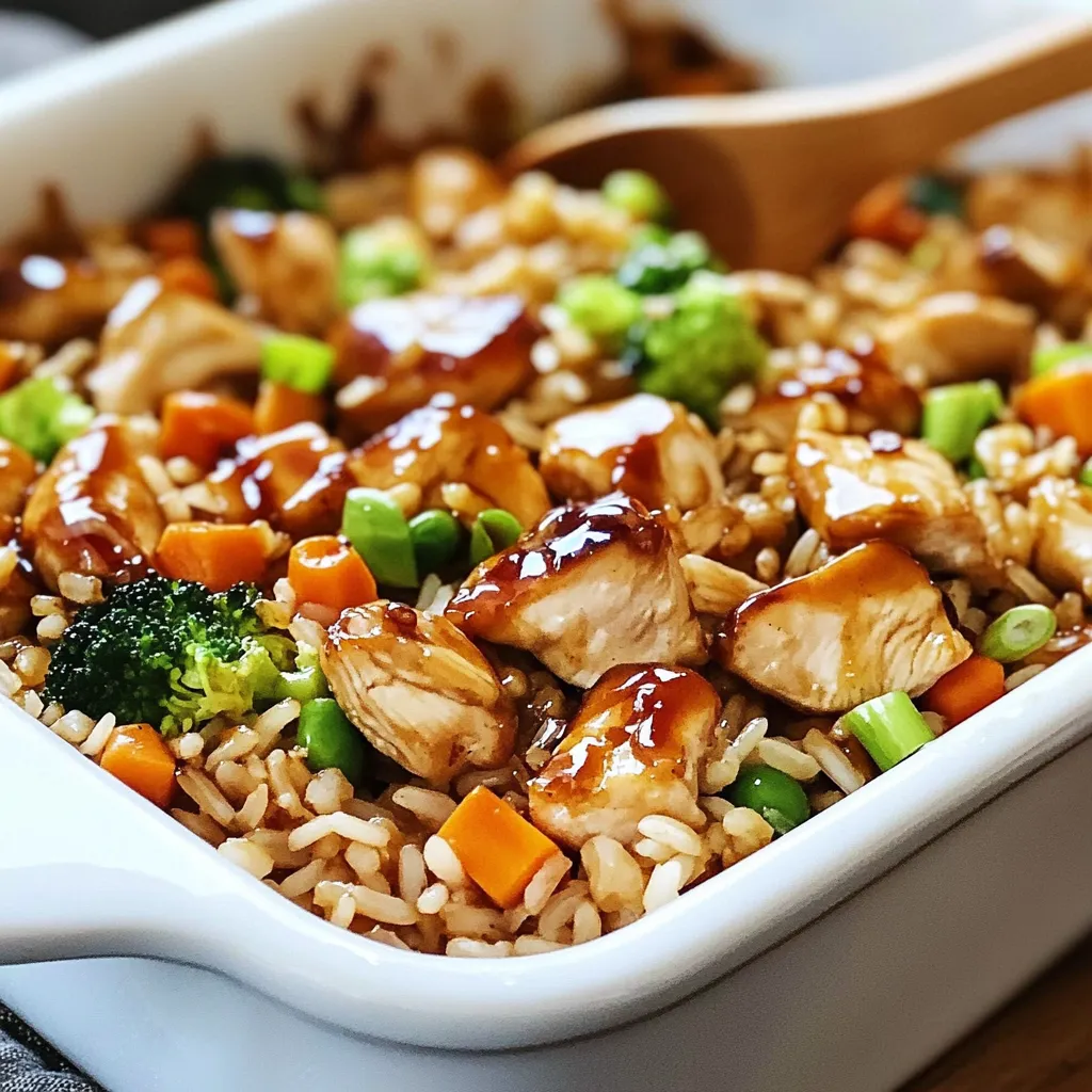 Teriyaki Chicken and Rice Casserole Recipe