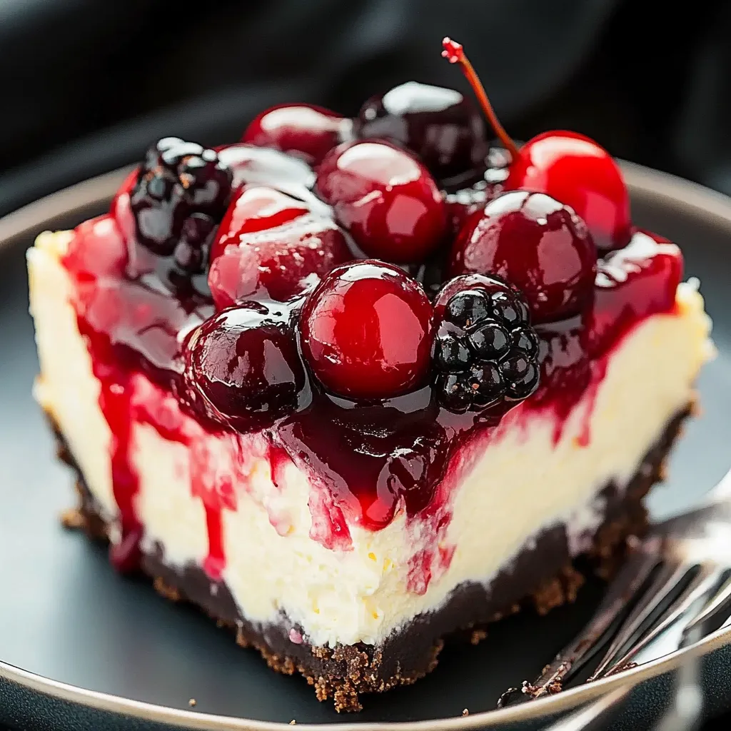 Mouth-watering Black Forest Cheesecake