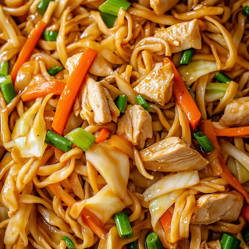 Chicken Chow Mein with Best Chow Mein Sauce Recipe