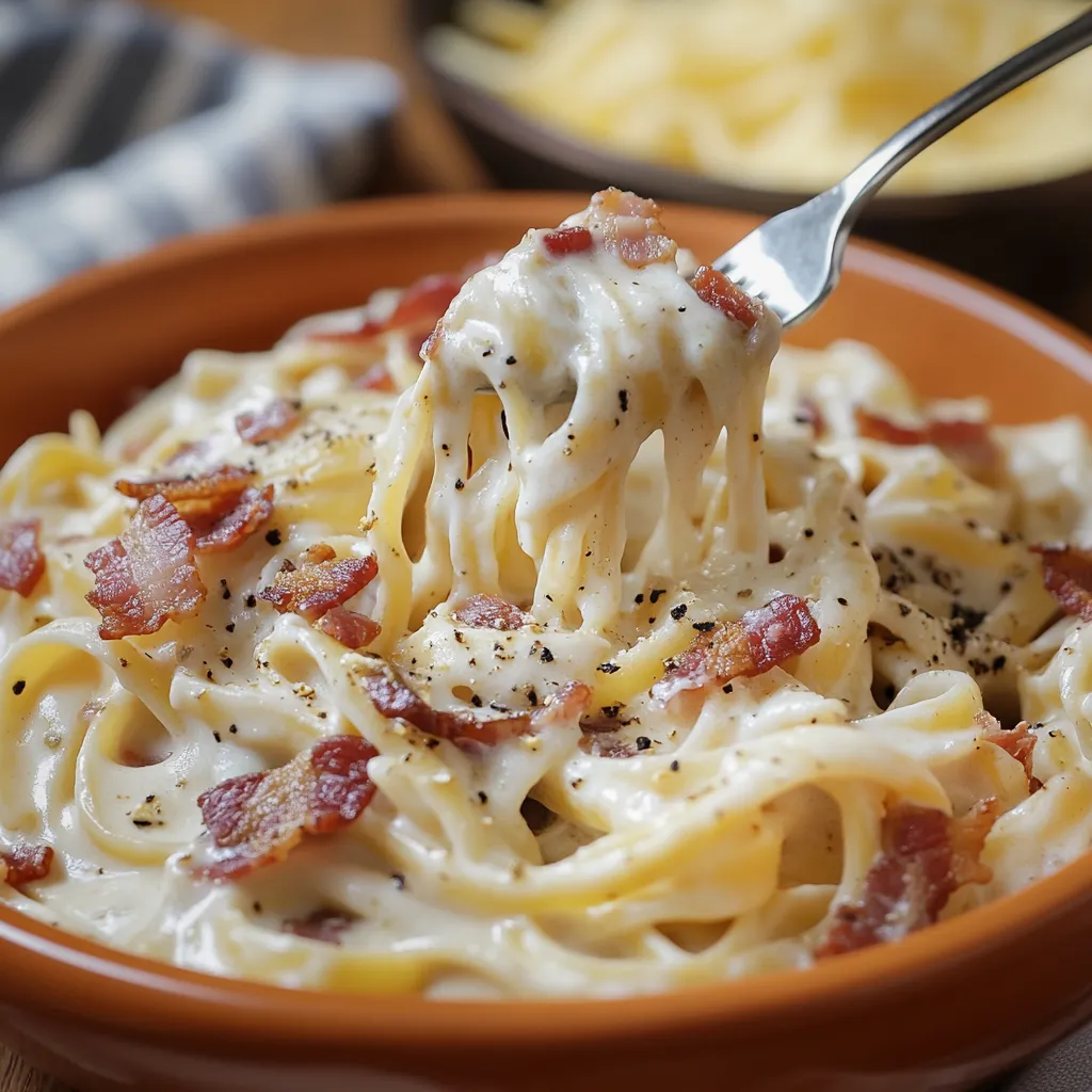Simple Creamy Bacon Pasta