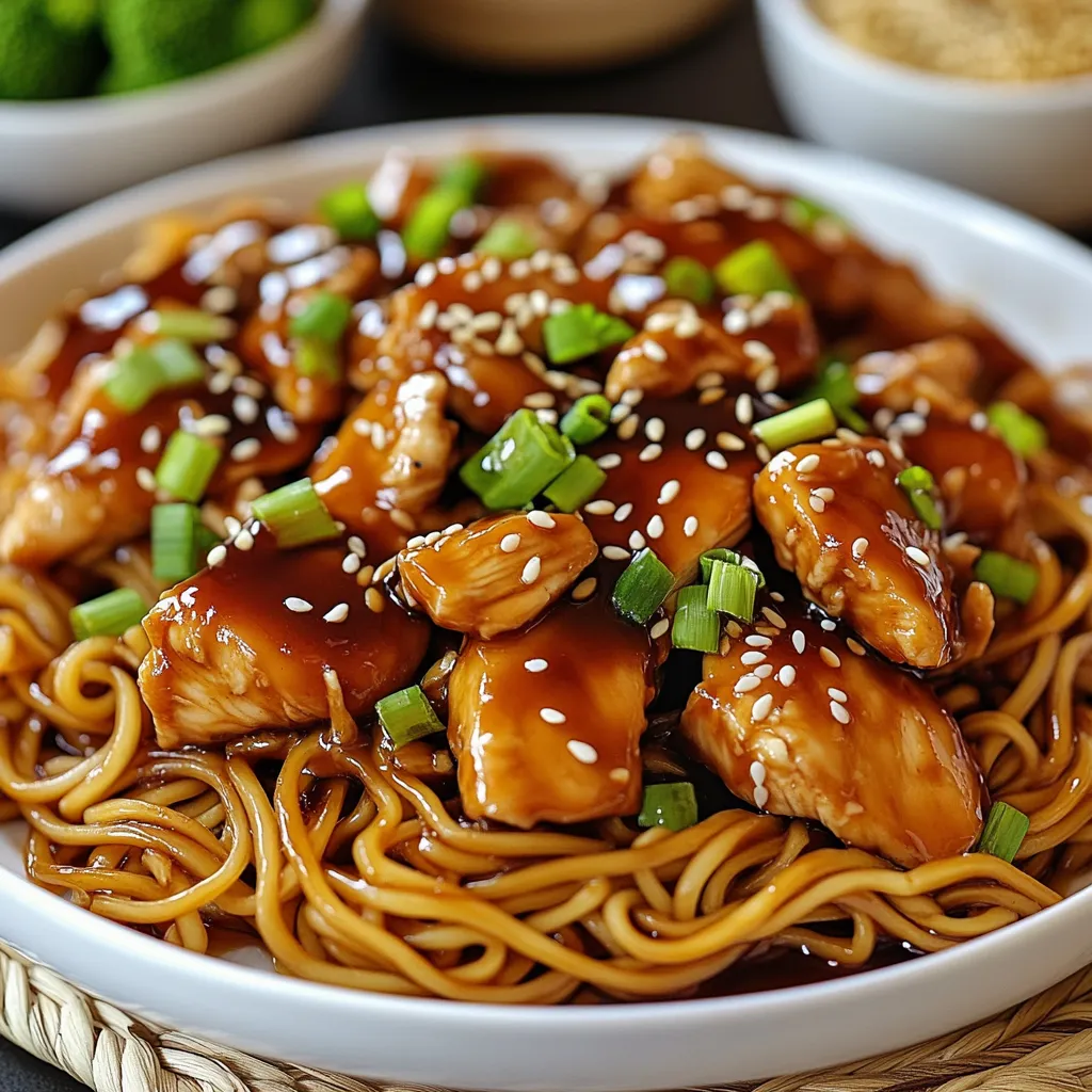Chicken Teriyaki Noodles Bowl