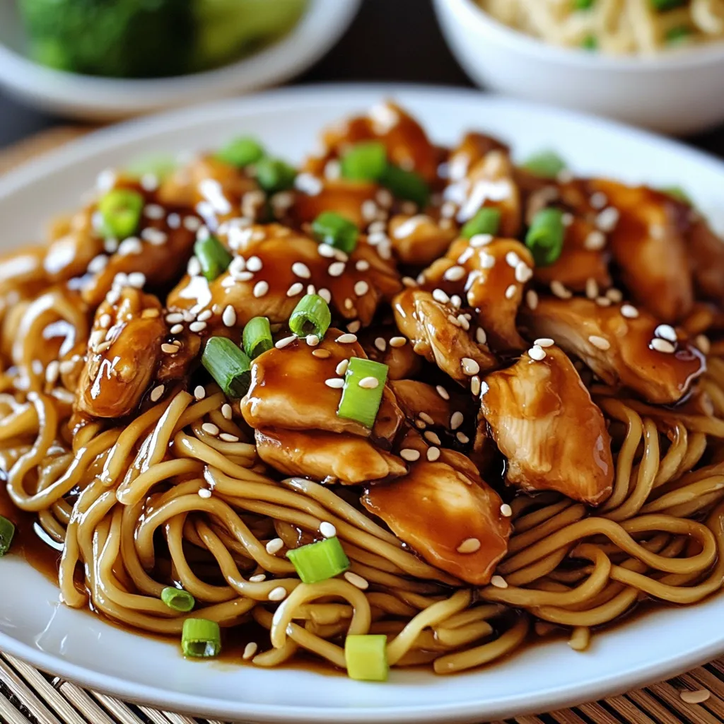 Simple Teriyaki Chicken Noodles