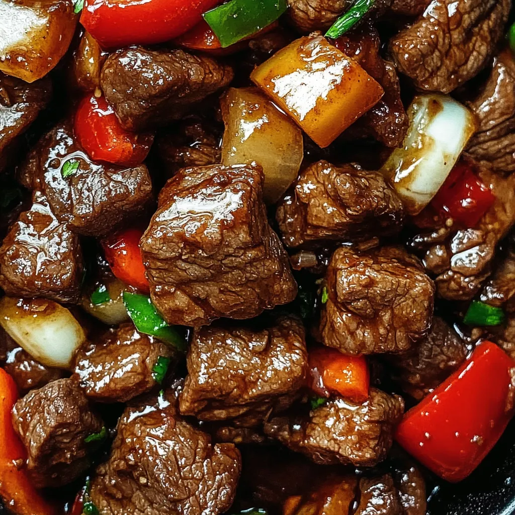 Easy Pepper Steak with Bell Peppers and Onion