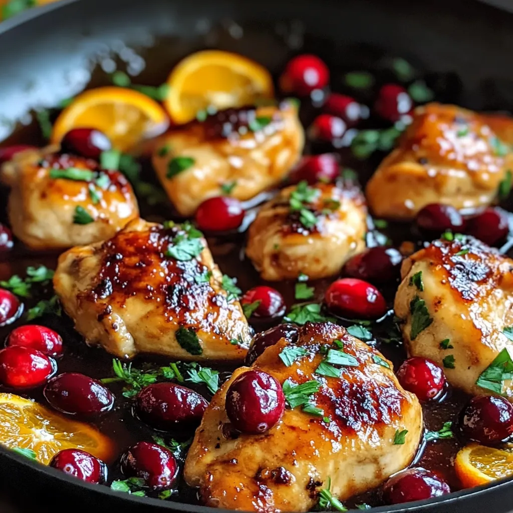 Cranberry Orange Chicken Dish