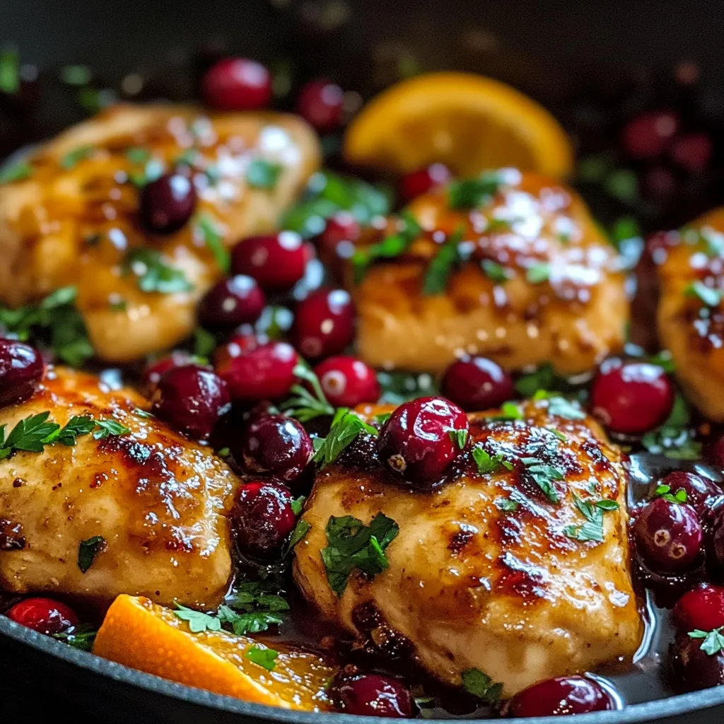 Simple Cranberry Orange Chicken