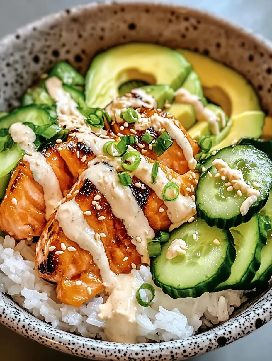 Spicy Salmon Rice Bowls