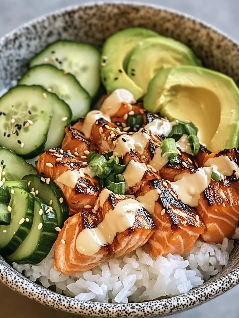 Easy Spicy Salmon Rice Bowls Recipe