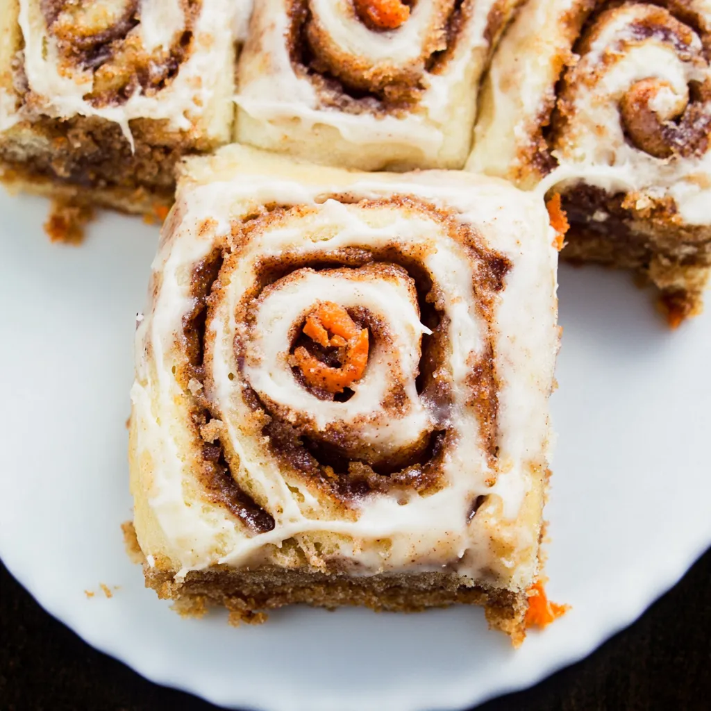 Carrot Cake Cinnamon Rolls