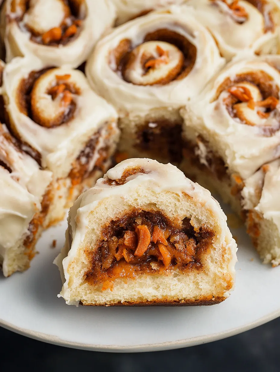 Coziest Carrot Cake Cinnamon Rolls