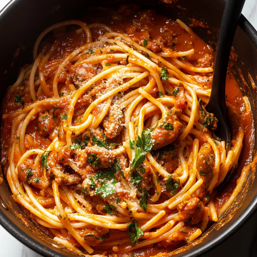 One Pot Italian Sausage Pasta