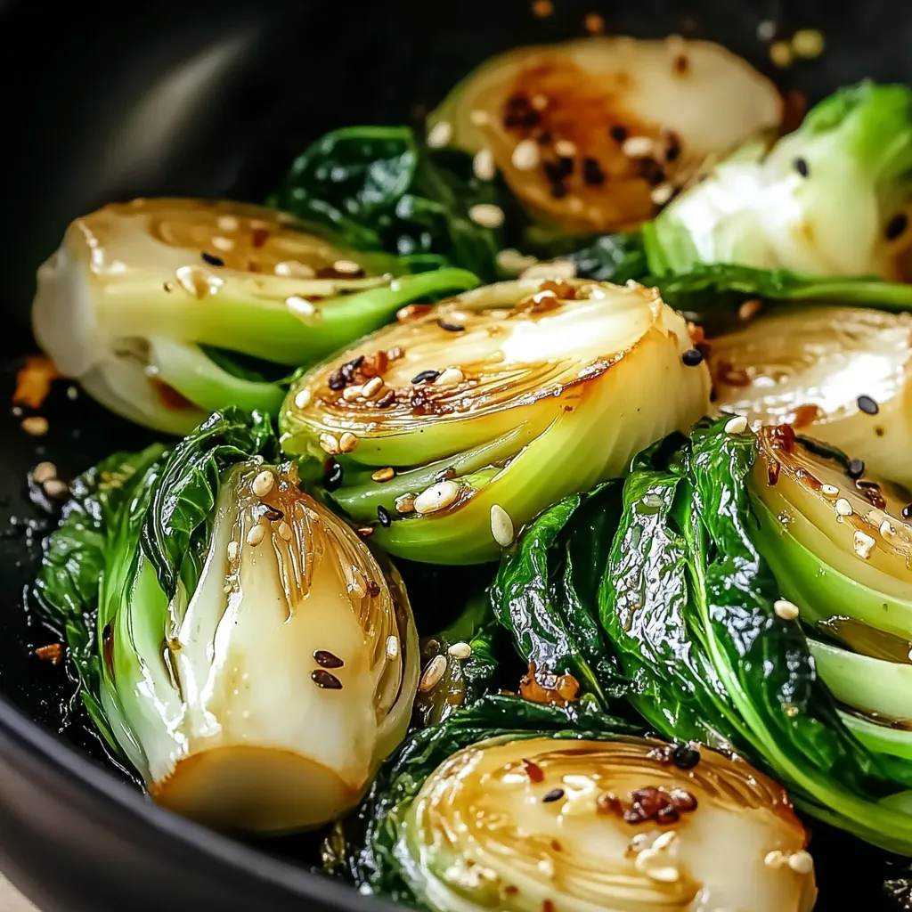 Garlic Soy Pan Bok Choy