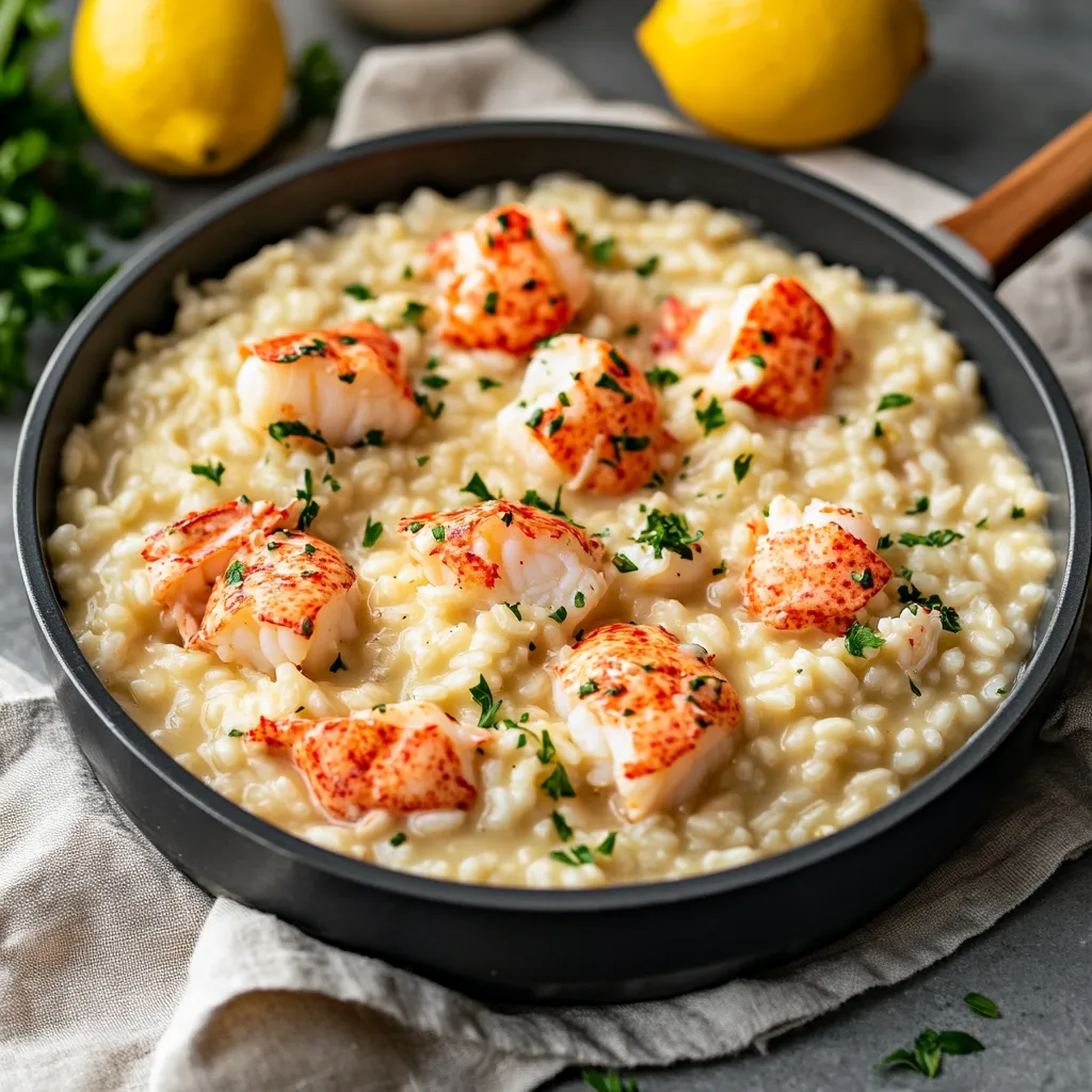 Lemon Butter Lobster Risotto Main Dish