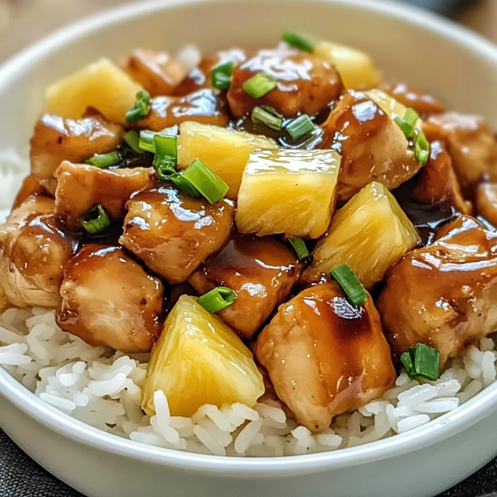 Chill Pineapple Chicken and Rice
