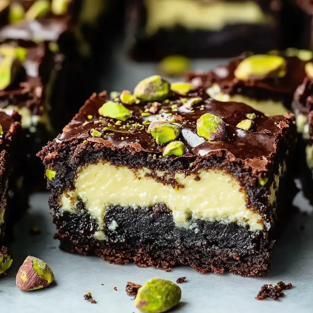 Cheesecake Pistachio Brownies