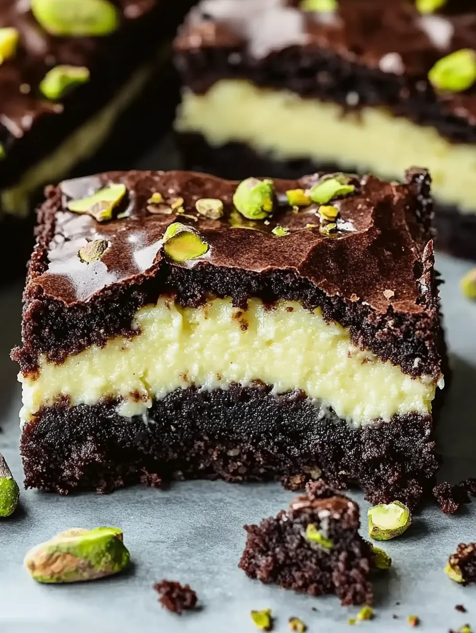 Pistachio Cheesecake Brownies Recipe