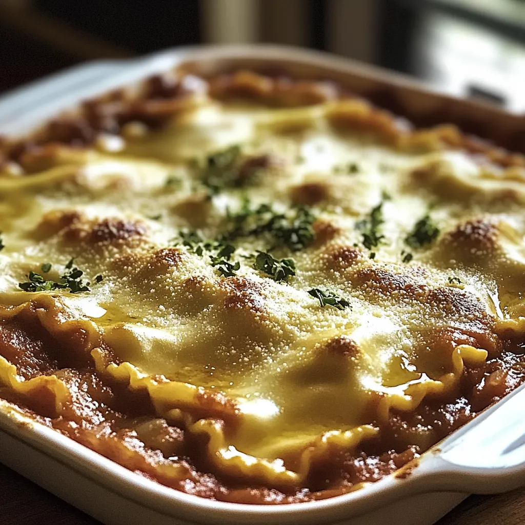 Gooey Layered Ravioli Bake