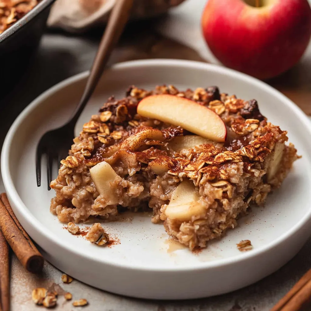 Delicious Apple Cinnamon Oatmeal Bake
