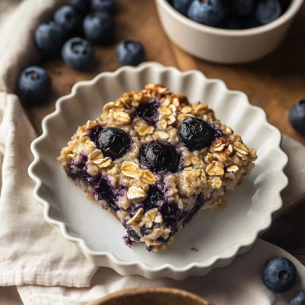 Quick Blueberry Baked Oats