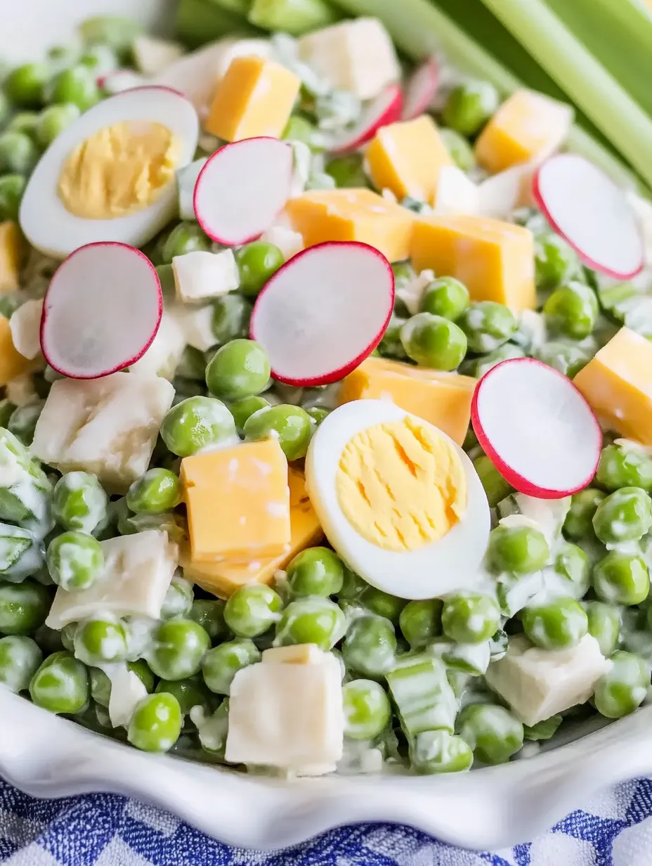 Easy Cheese and Pea Salad Recipe