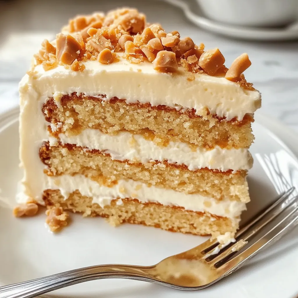 Close-up Butterscotch Crunch Cake