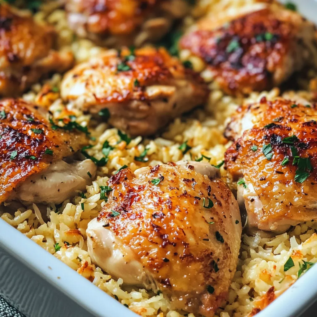 Juicy Oven Chicken Rice