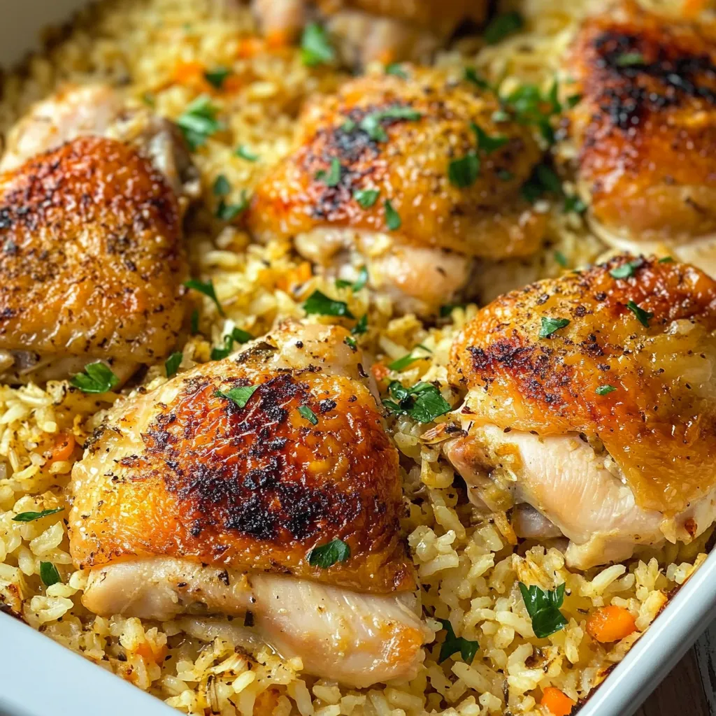 Oven Baked Chicken and Rice Recipe