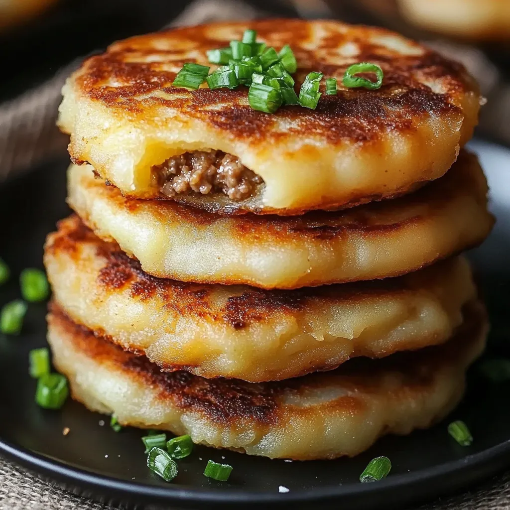 Effortless Stuffed Potato Cakes