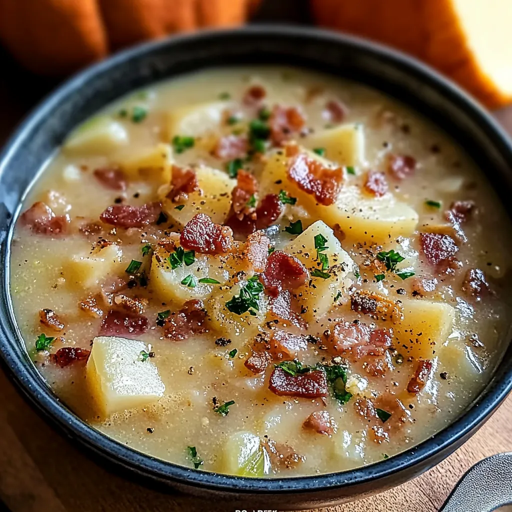 Irish Potato & Cabbage Soup Bowl