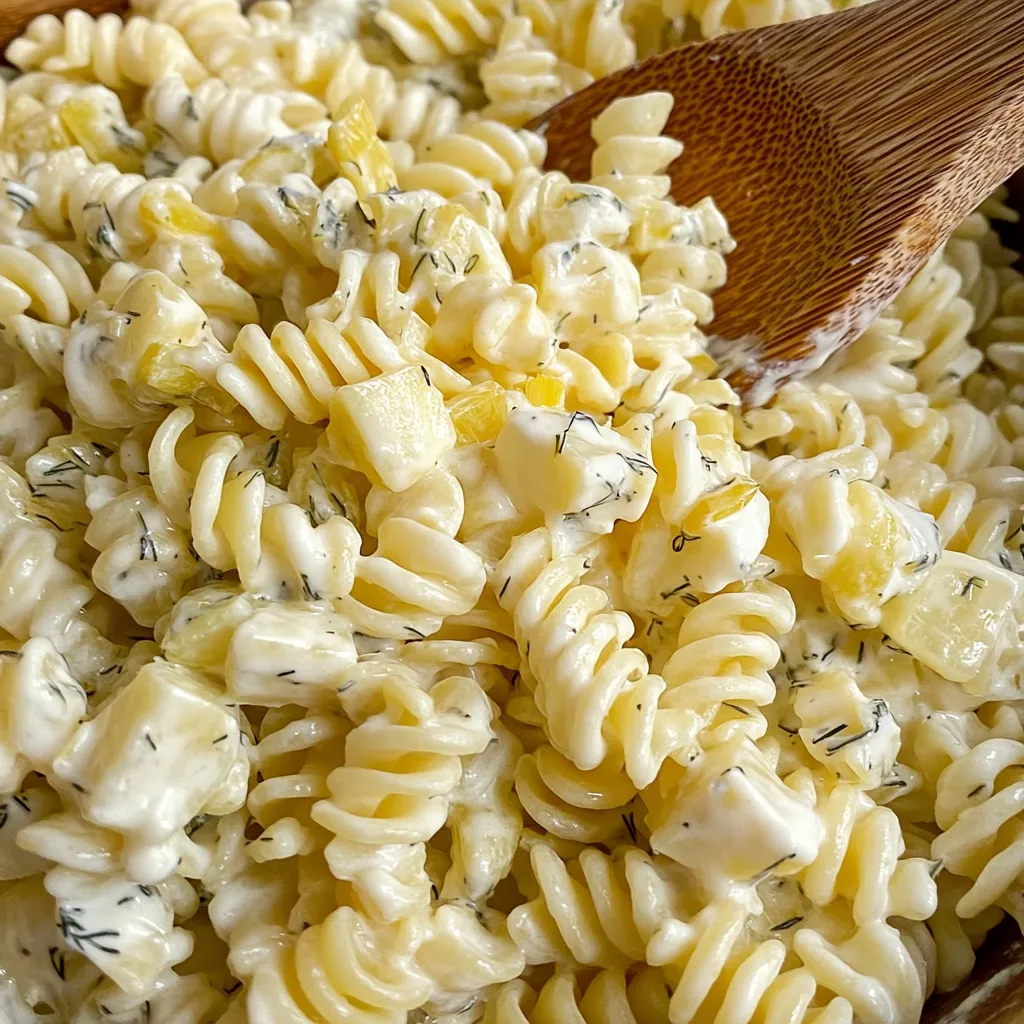 Easy Dill Pickle Pasta Salad