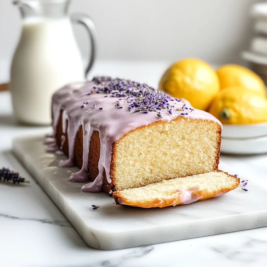 Easy Lemon Lavender Loaf Cake