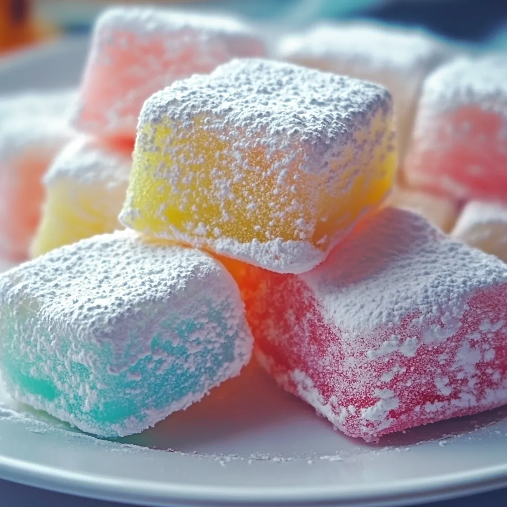 Cotton Candy Marshmallows Fun Treat
