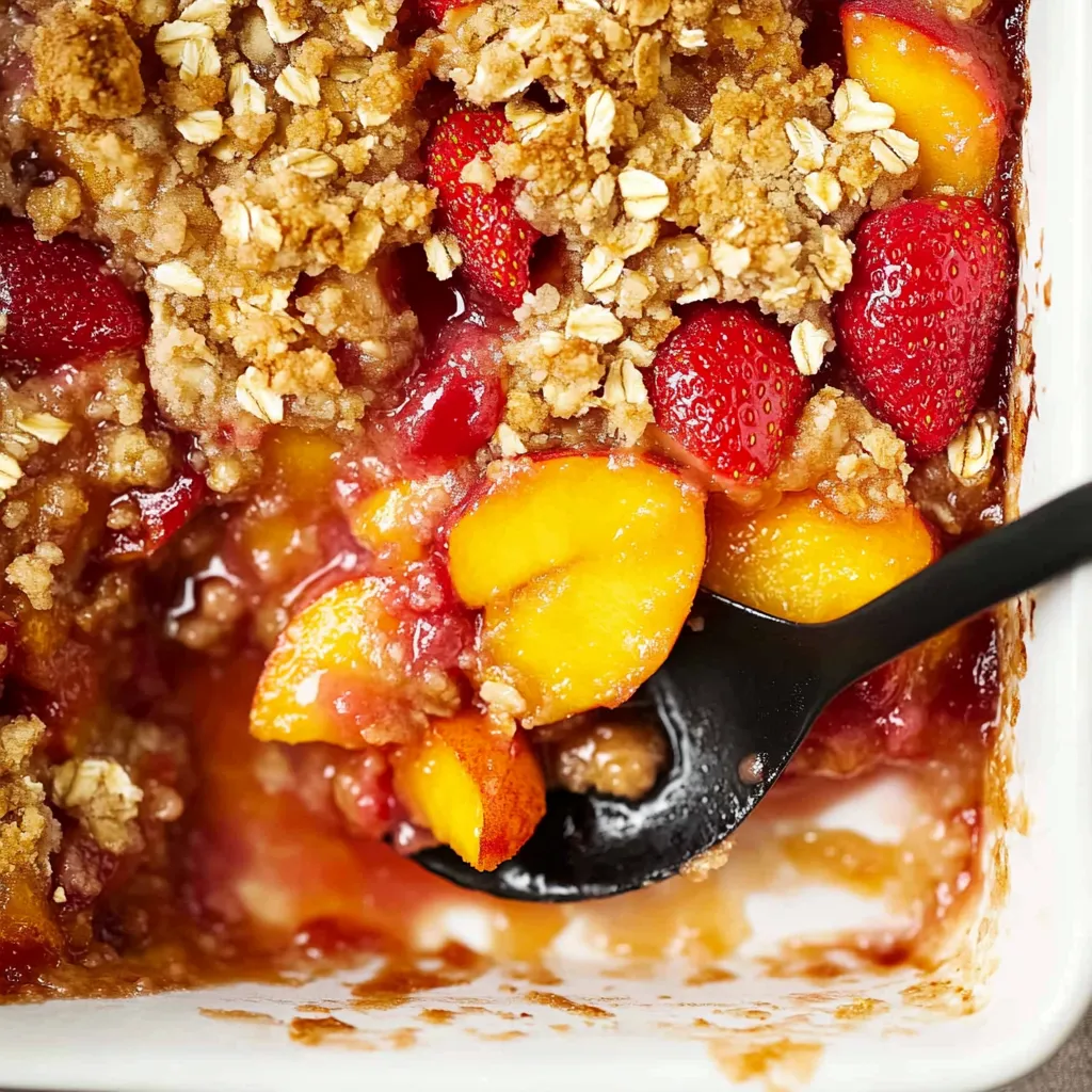 Strawberry Peach Crisp