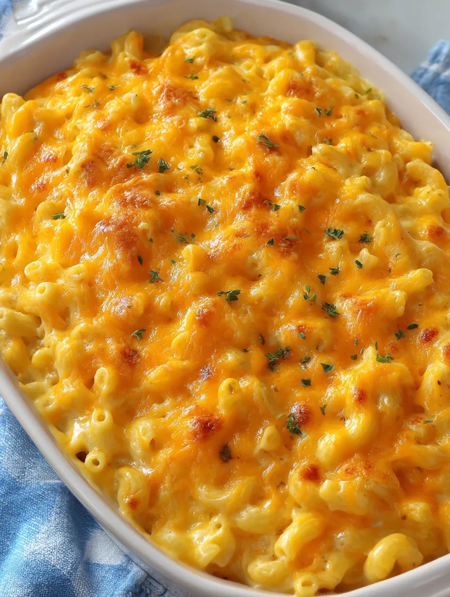 A white bowl filled with macaroni and cheese.