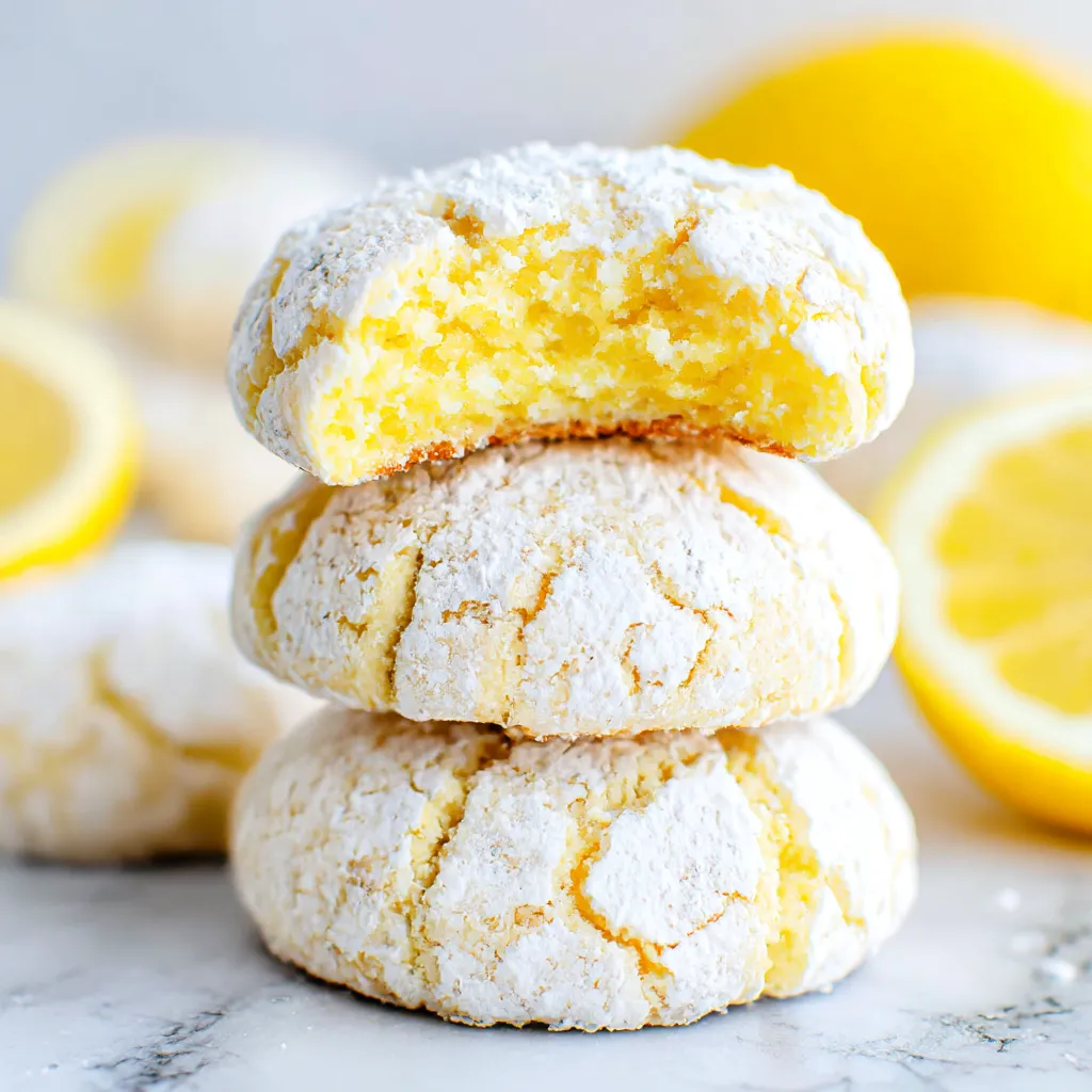 Lemon Crinkle Cookies