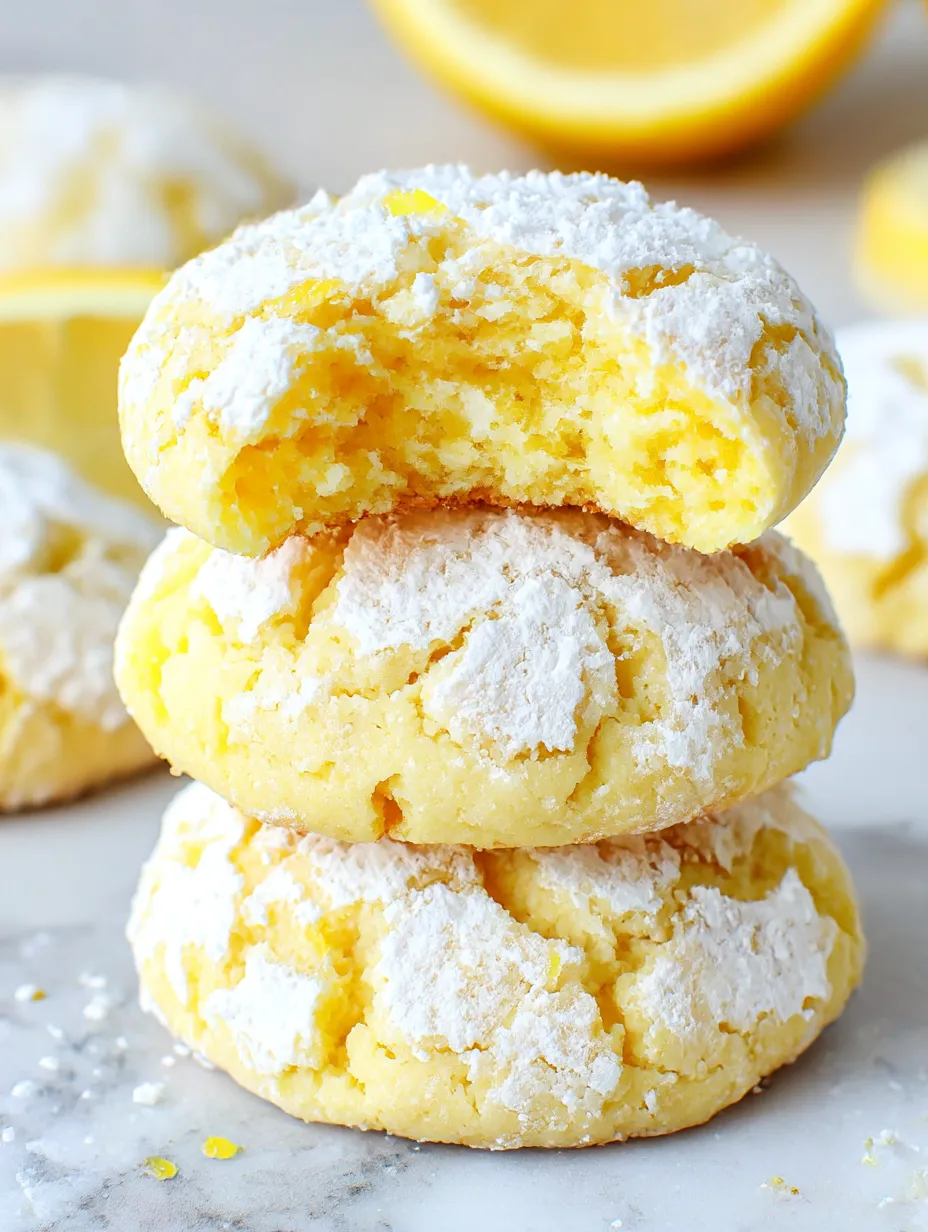 Lemon Crinkle Cookies