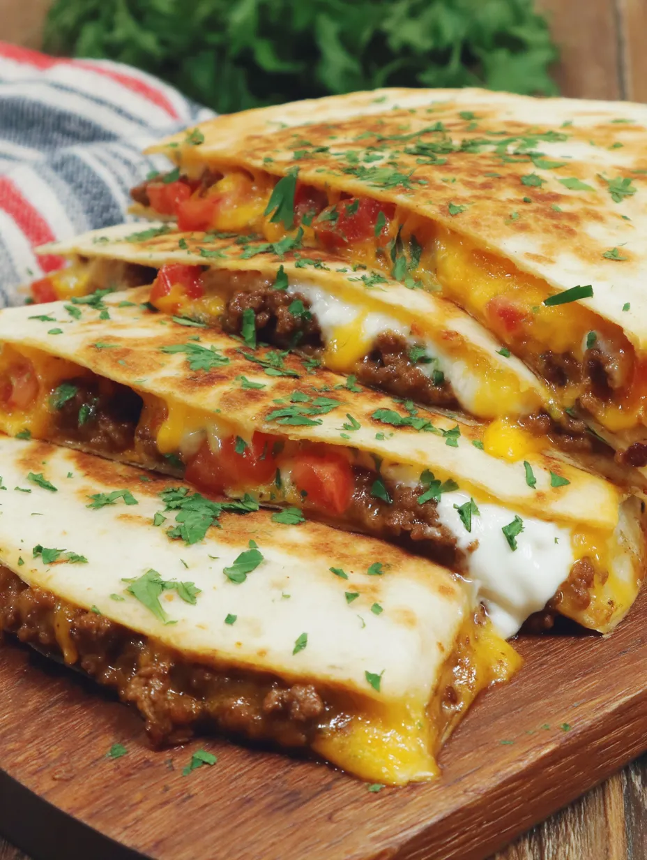 A stack of tacos on a wooden table.